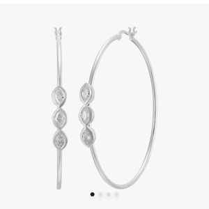 Silpada “Icicle Drop” Hoop Earrings